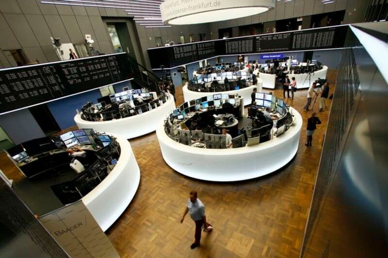European shares mostly lower with regional economic data in focus